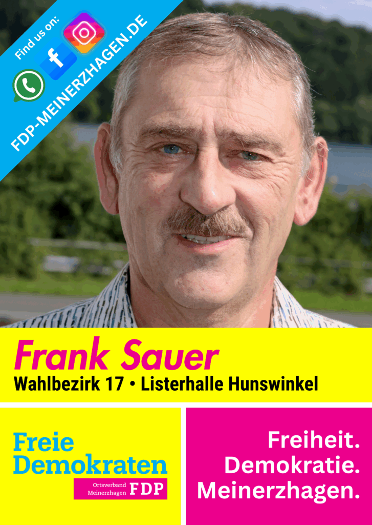 Frank Sauer, Wahlbezirk 17 - Listerhalle Hunswinkel