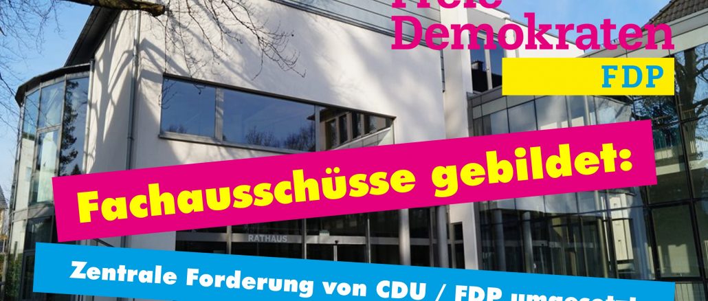 Fachausschüsse gebildet