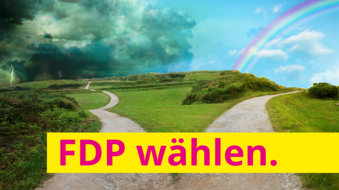 Bundestagswahl: FDP wählen. - Bild: Canva.com